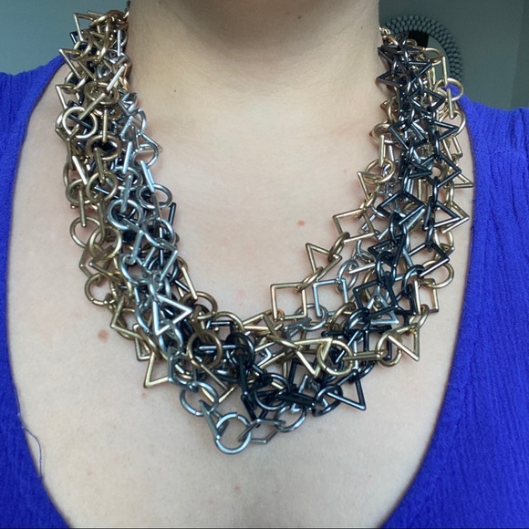 Zara Jewelry - Zara multi chain statement necklace silver & gold
